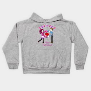 Valentine's day Lover in Stripes Kids Hoodie